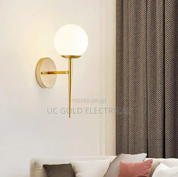 Nordic Retro Wall Lamp Molecular Magic Bean Glass
