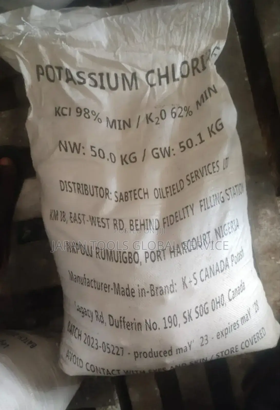 Potassium Chloride 50kg