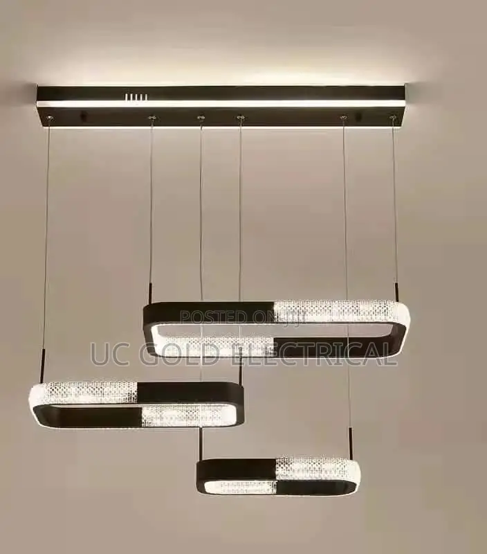 Lamp Black 220 Volts Large Led Chandeliers Modern Pendant