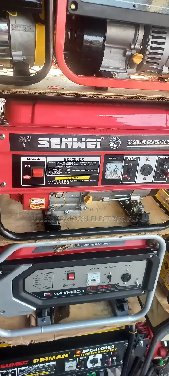 Senwei 2.8kva Full Cooper Coil Generator 3 Year Warranty