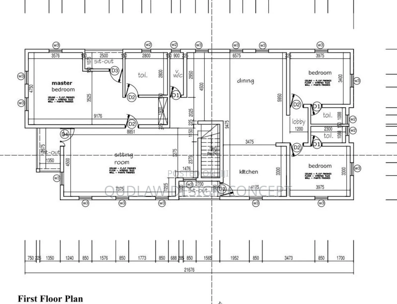Architectural Construction Working Drawing
