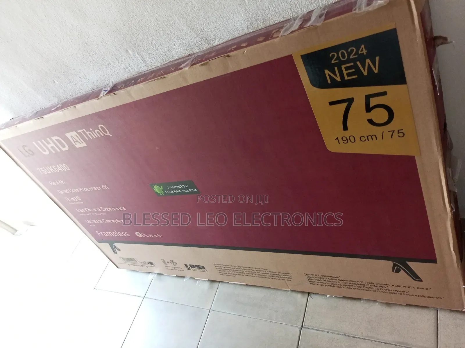 75 Inches With Inbuld Bluetooth Netflix Wi-Fi Facebook Googl