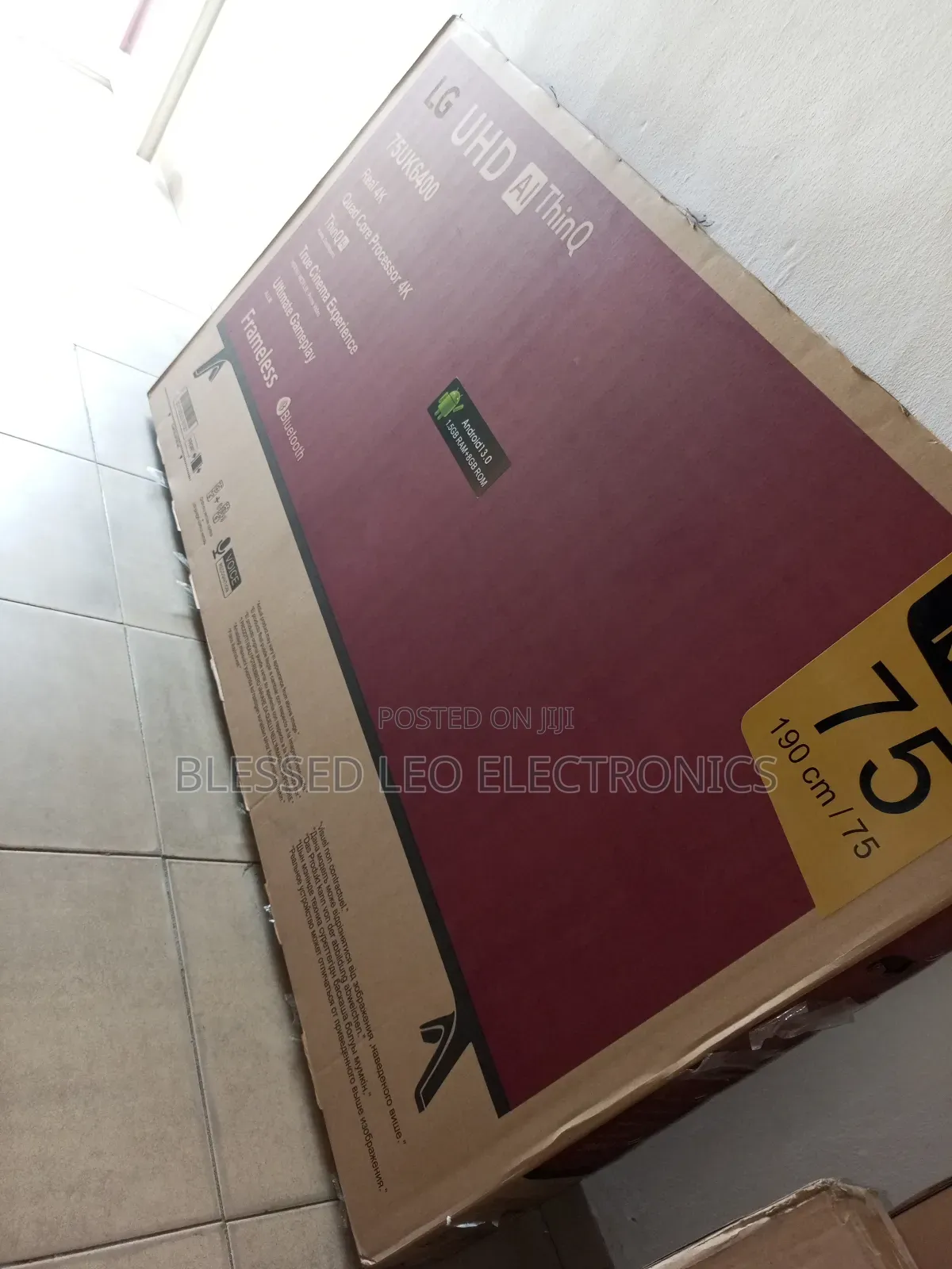 Lg Uhd Ai Thinq 75inches Smart Freamless Tv