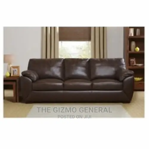 Alberta 6-seater Grain Leather Sofa, Loveseat & Armchair Set