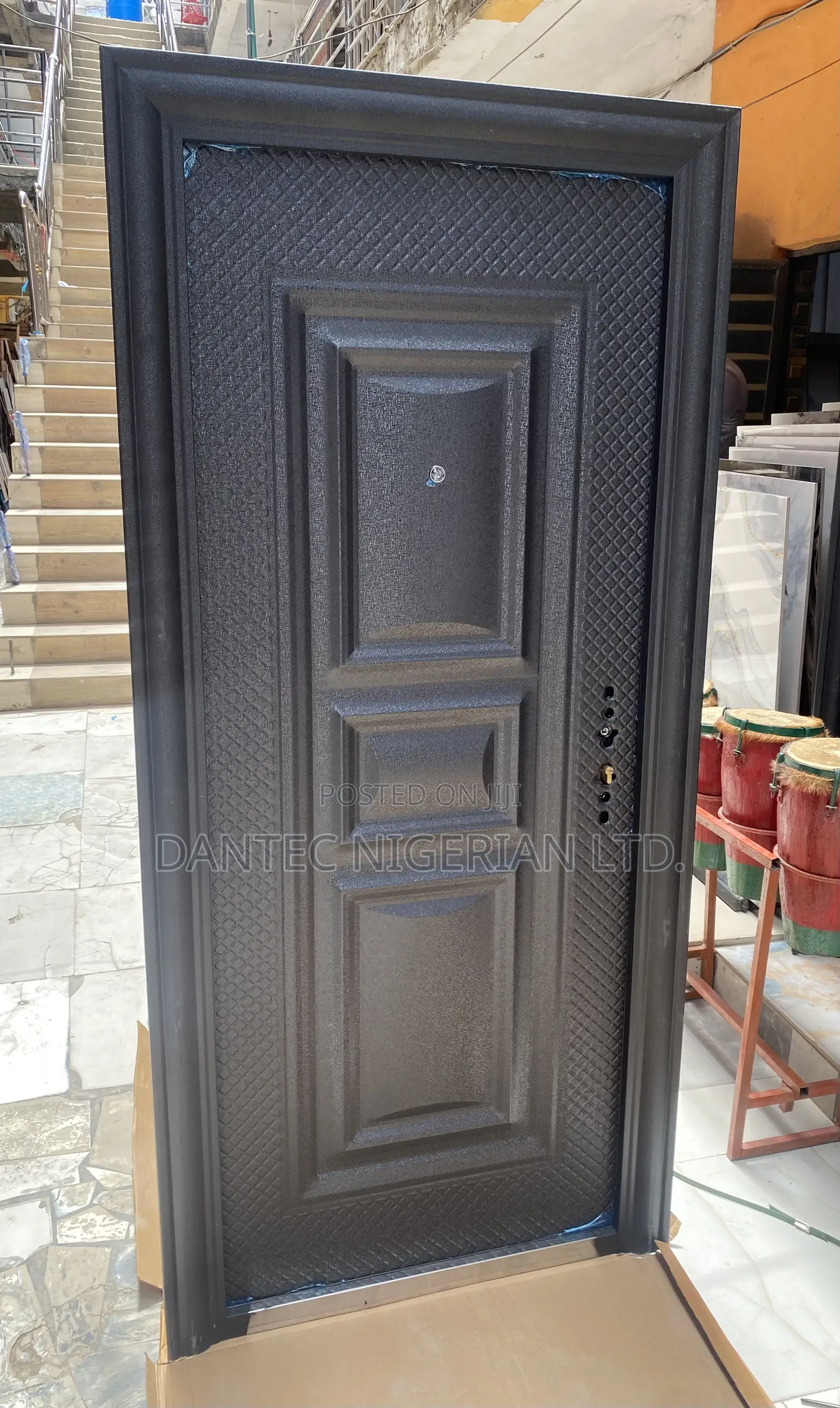 3ft by 7ft Jiuhua Steel Doors 4” Inches Frame 9213