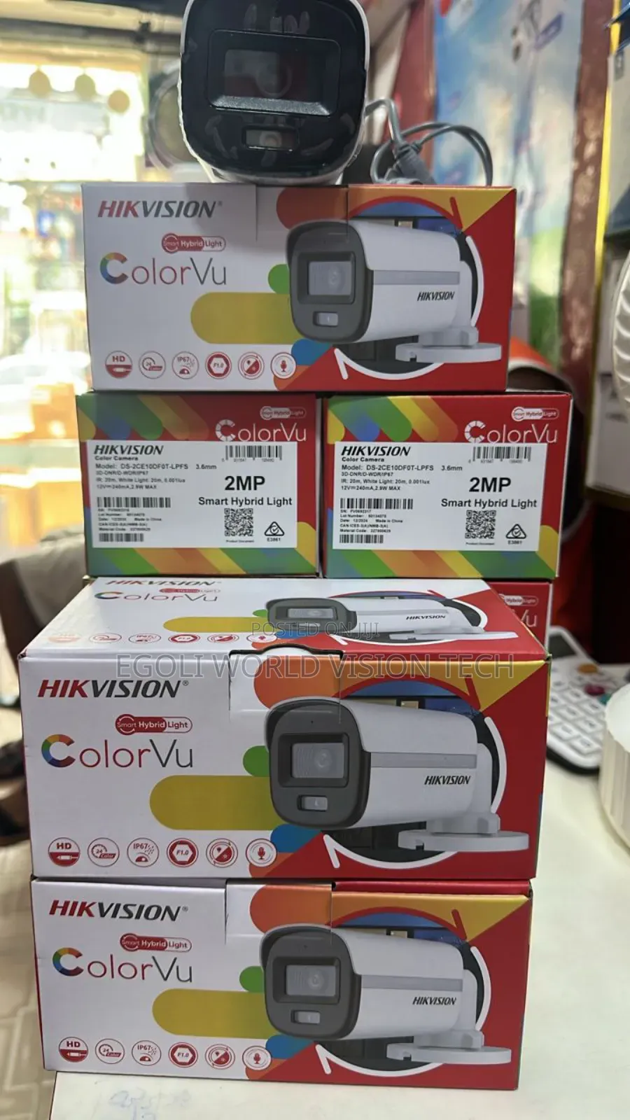 Hikvision 2mp Colorvu Smart Hybrid Camera Ds-2ce10ofot-lpfs