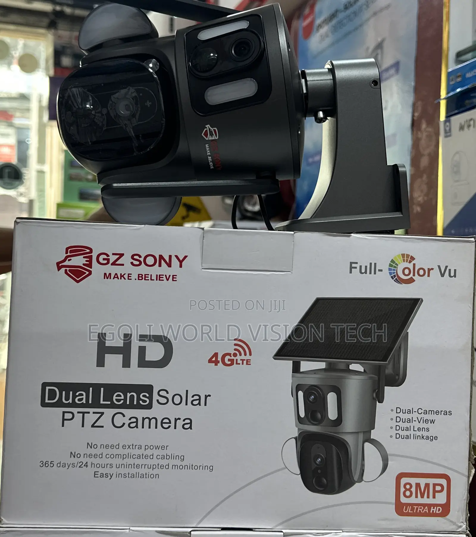 4glte 5mp Ultra Hd Dual Lens Solar Ptz Camera Colorvu