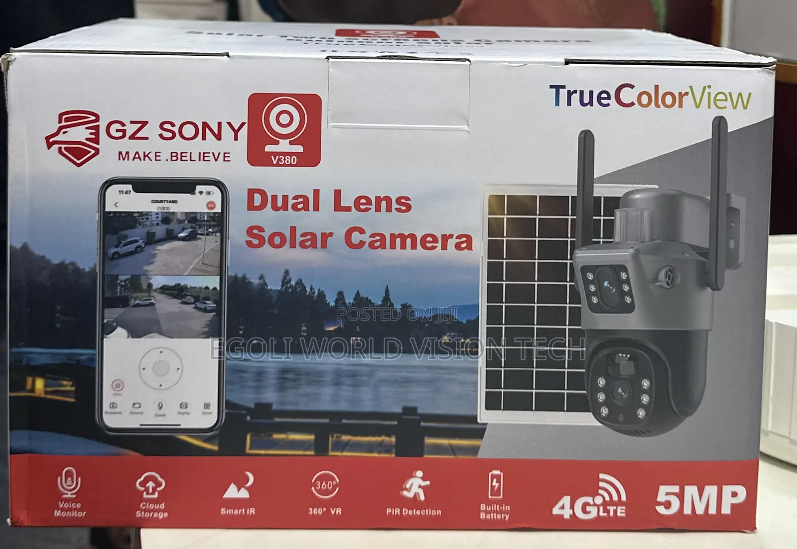 Intelligent Solar Energy Alert Security Ptz Cameras