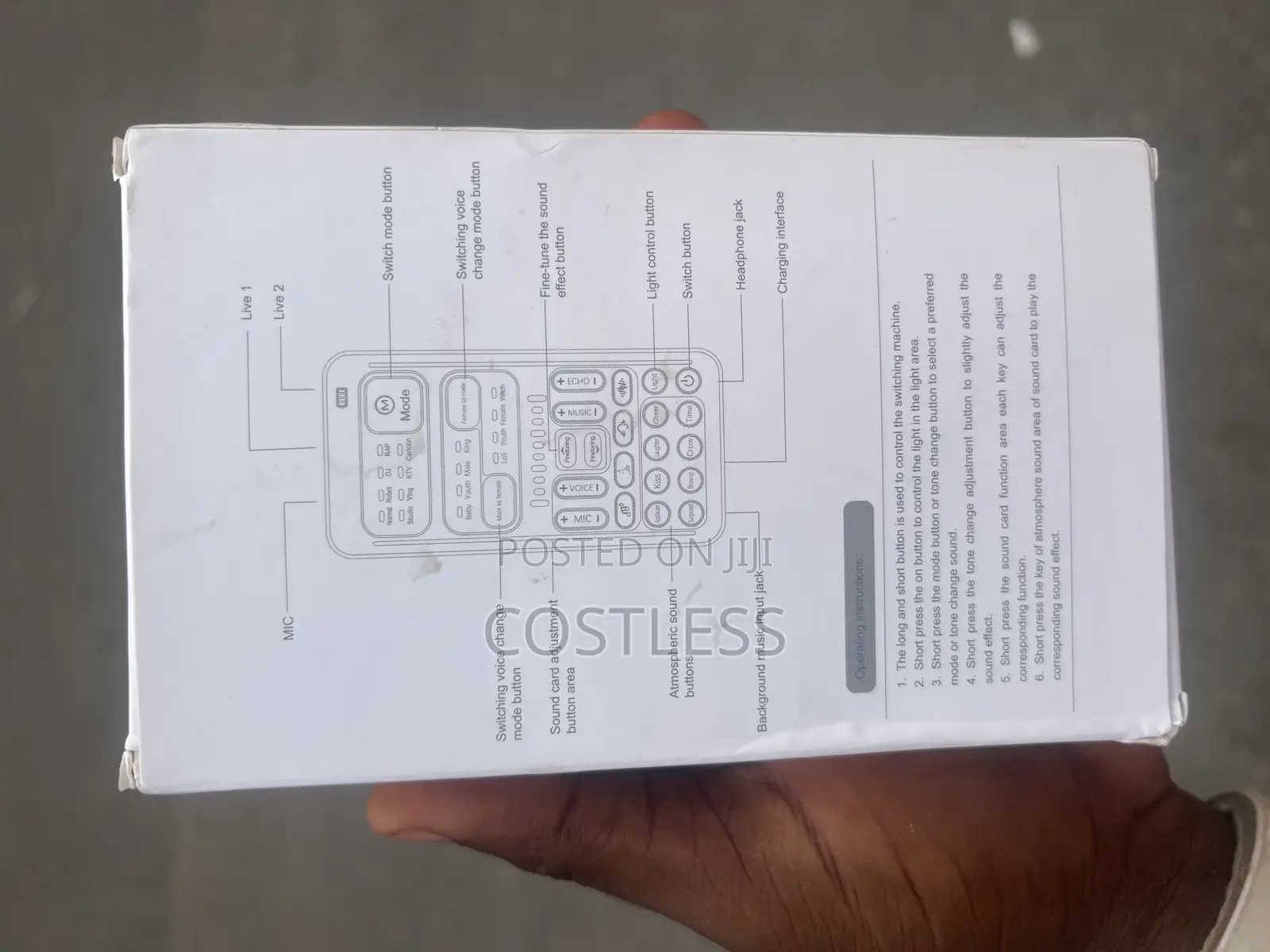 Voice Changer Portable Device With Mic