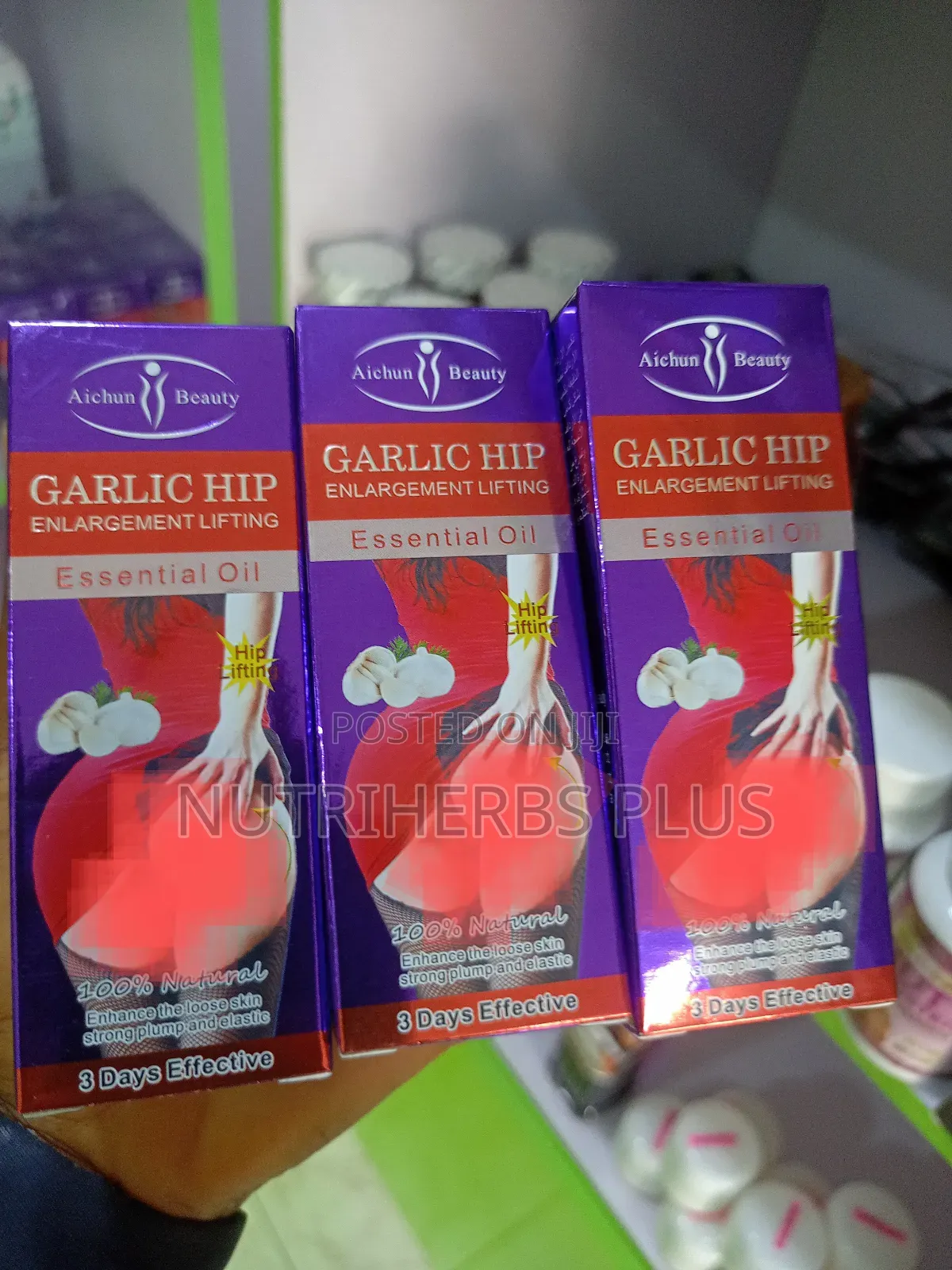 100% Aichun Beauty Garlic Hip Enlargement Essential Oil