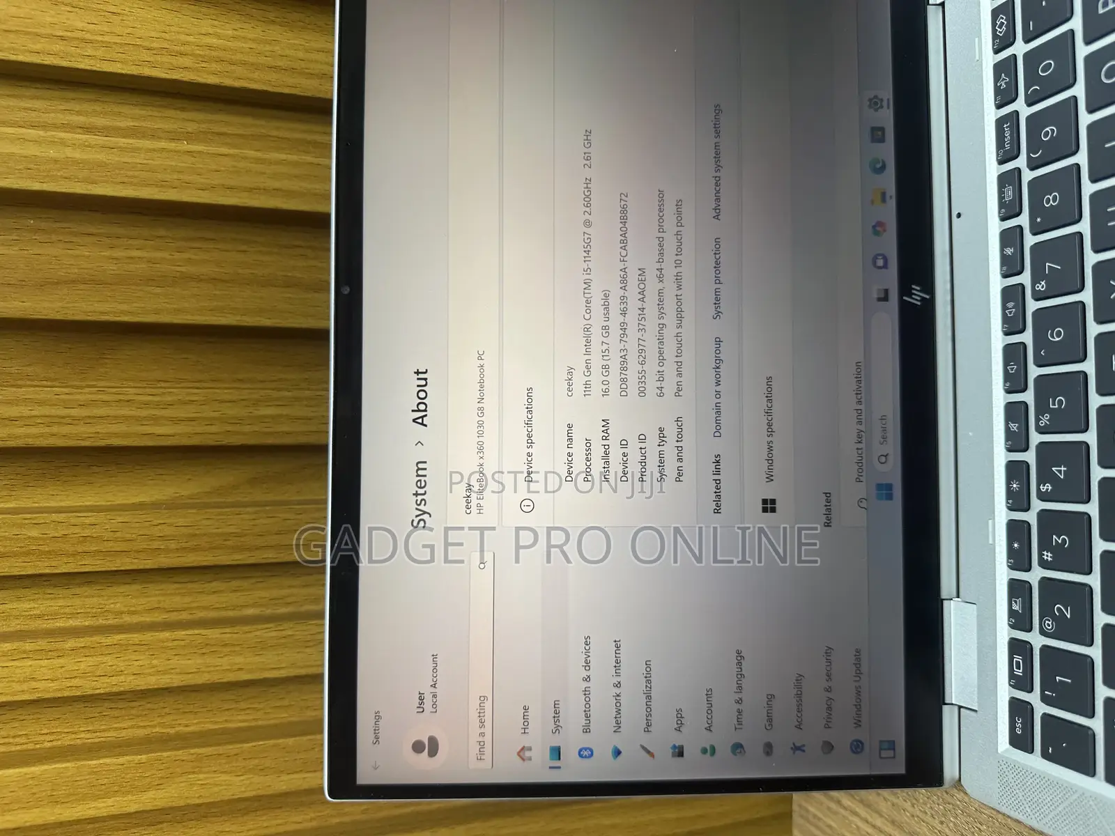 Laptop HP EliteBook X360 1030 G8 16GB Intel Core I5 SSD 256GB