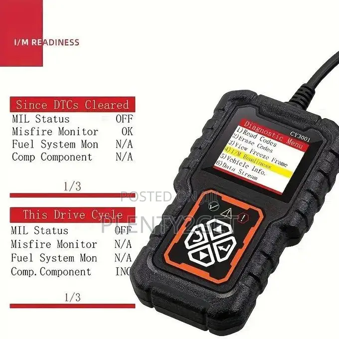 Cy3001 Car Obd2 Scanner Code Reader Engine Fault Scanner Can