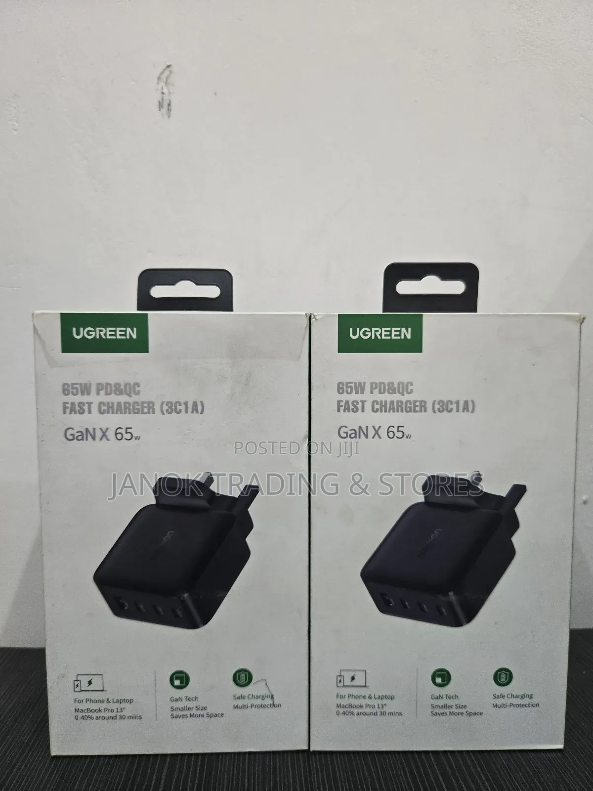 Green 65w Pd&Qc Fast Charger (3c1a)
