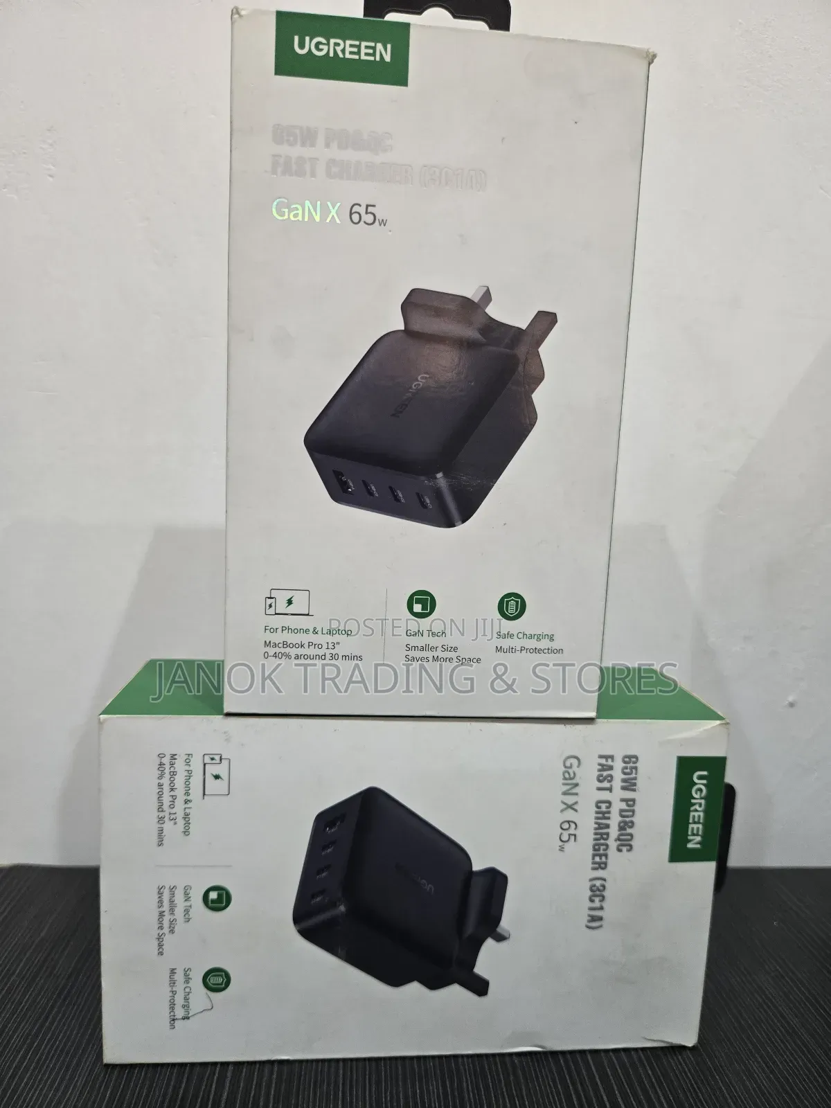 Green 65w Pd&Qc Fast Charger (3c1a)
