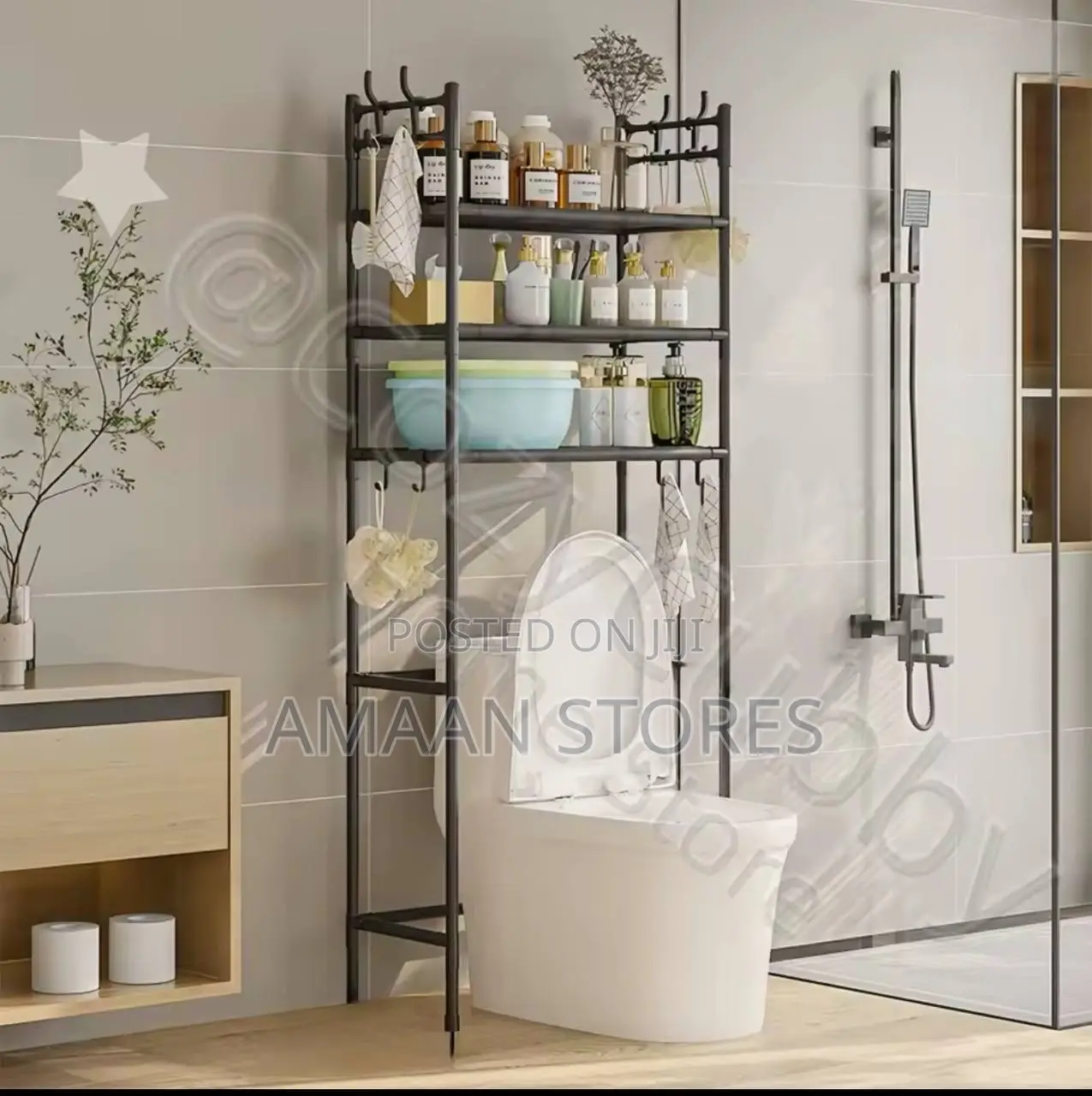 New Toilet Rack - Durable, Space-Saving Bathroom Organizer