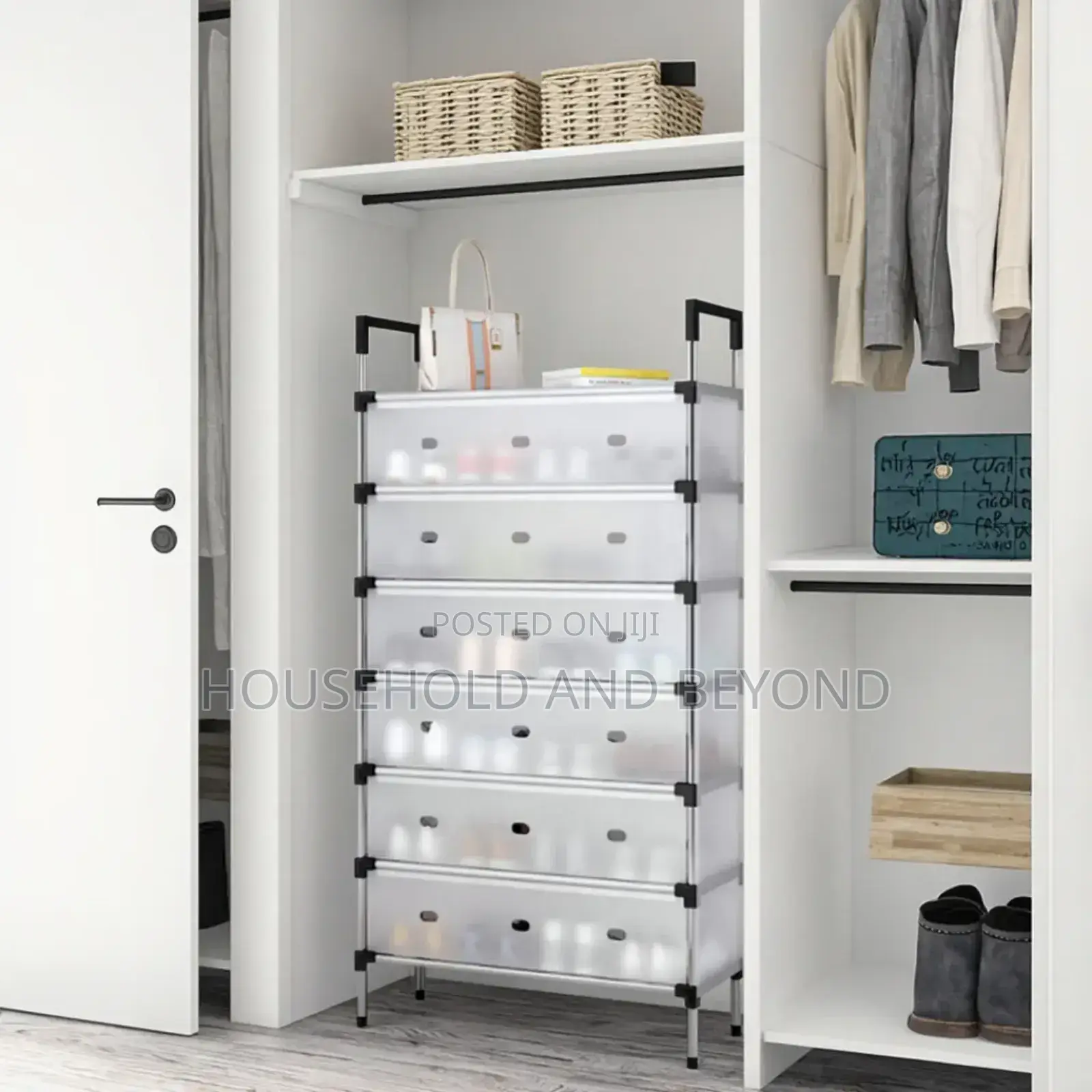 7 Layers Dustproof Shoe Rack With Cover