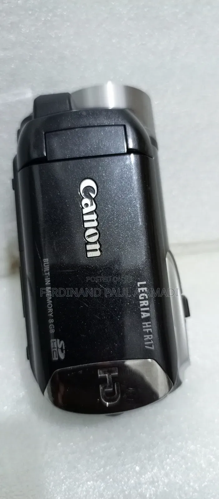 Canon Hd Video Camera With Internal and External Memory Card