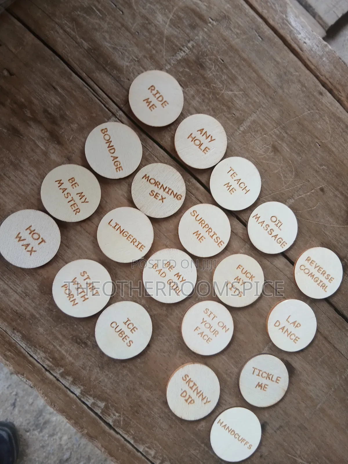 Adult Date Night Wooden Dice Game