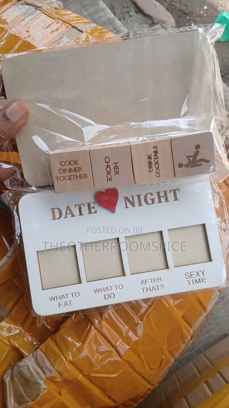 Adult Date Night Wooden Dice Game