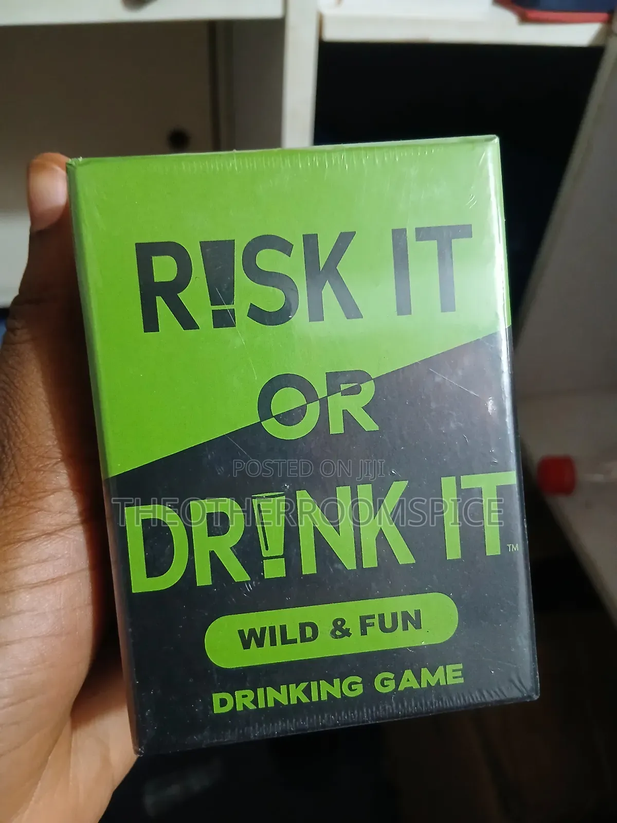 Red Risk It or Drink It Adult Party Fun Drinking Card Game