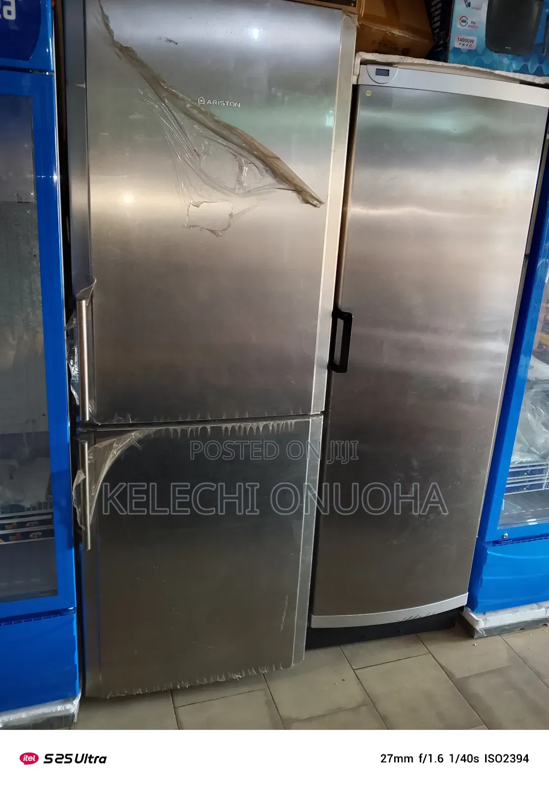 Very Solid Ariston Fridge With Real Stainless Steel Body
