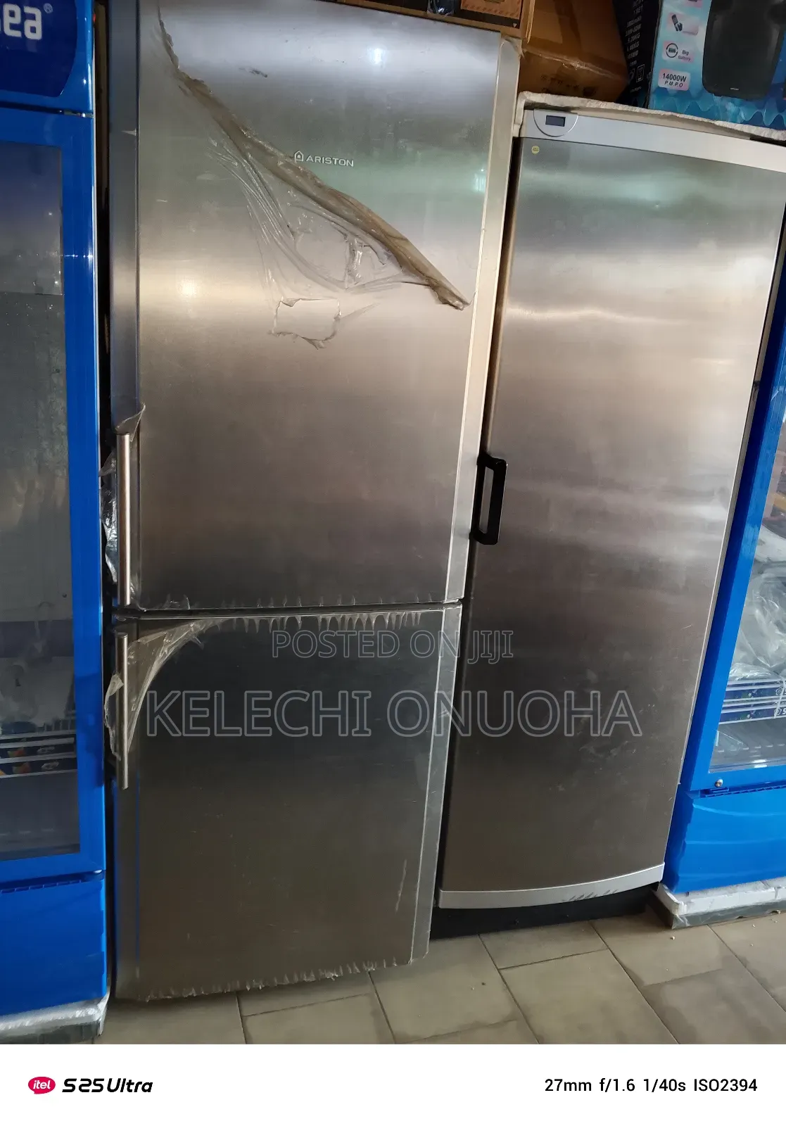 Very Solid Ariston Fridge With Real Stainless Steel Body