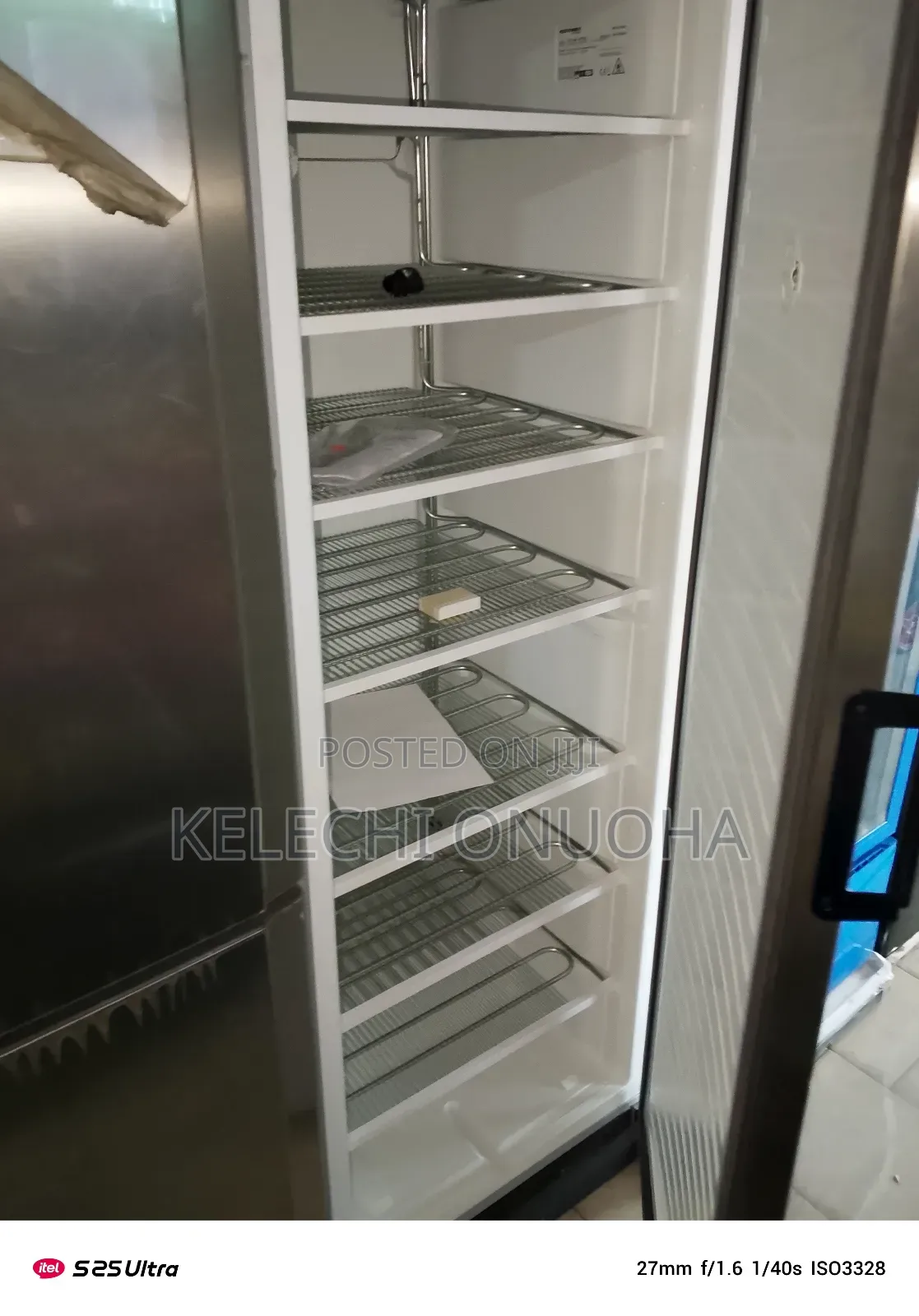 Vestfrost Upright Freezer Stainless Steel Body About 7 Feet