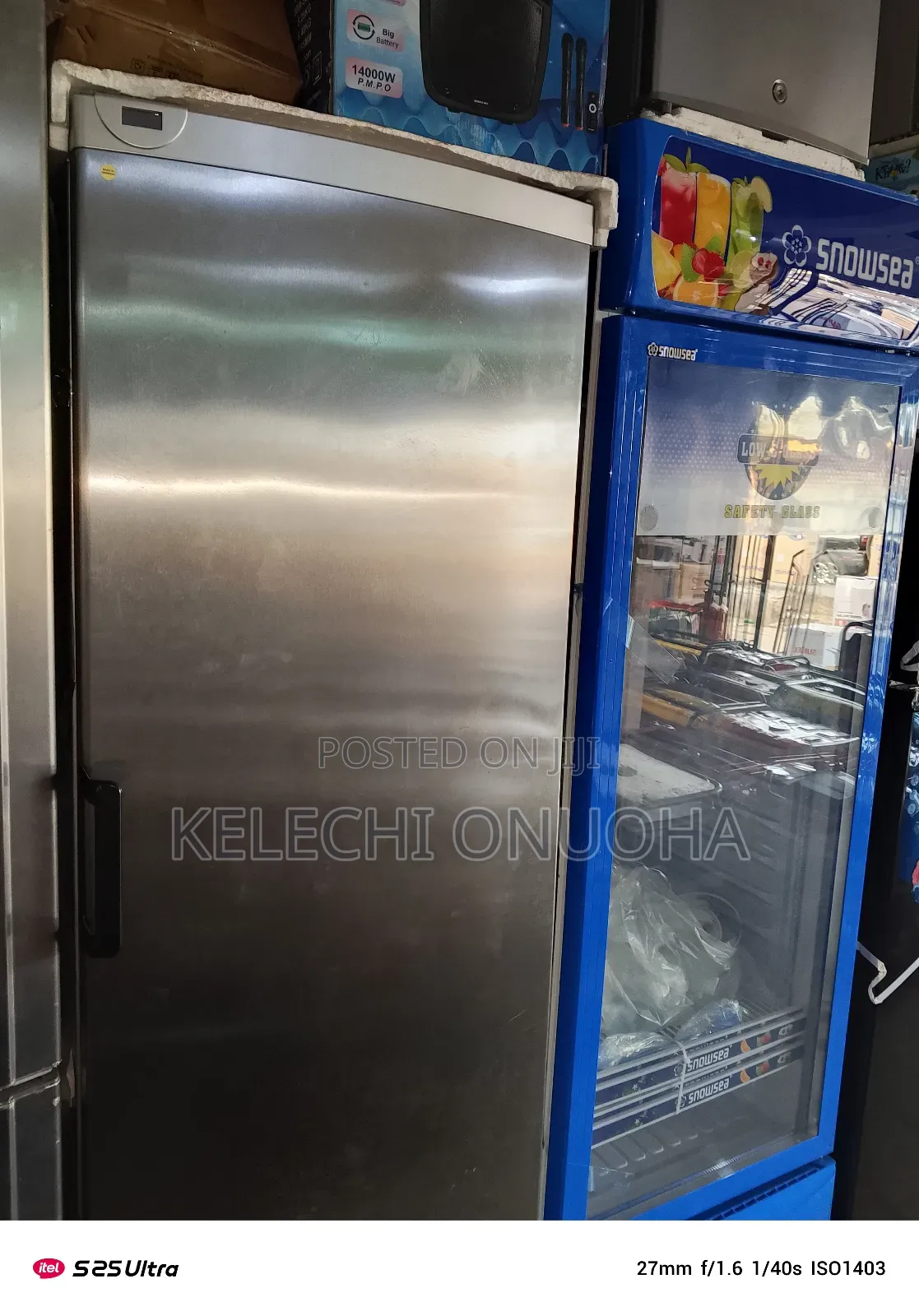 Vestfrost Upright Freezer Stainless Steel Body About 7 Feet