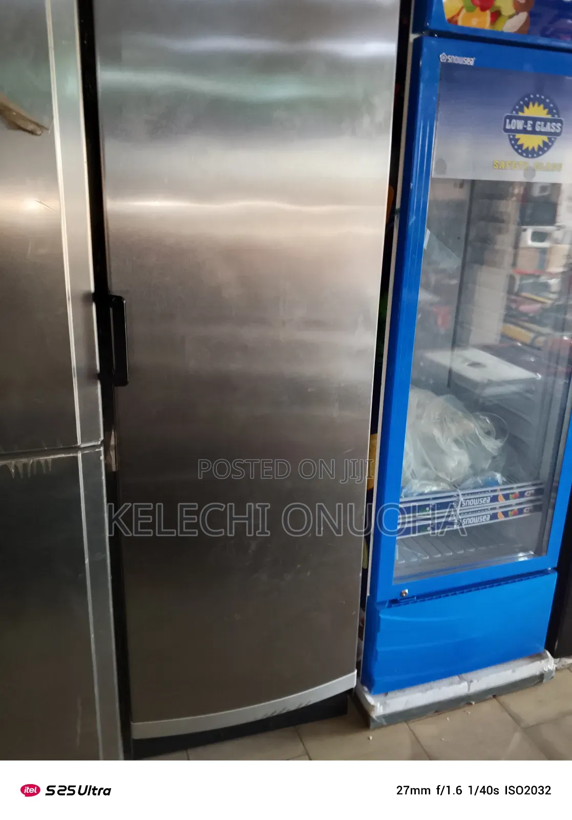 Vestfrost Upright Freezer Stainless Steel Body About 7 Feet