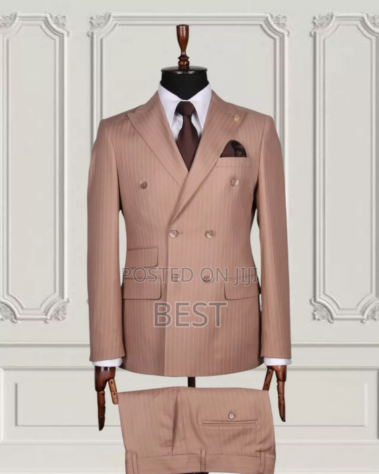 Marco Lorenzo Double Breasted Check Suit