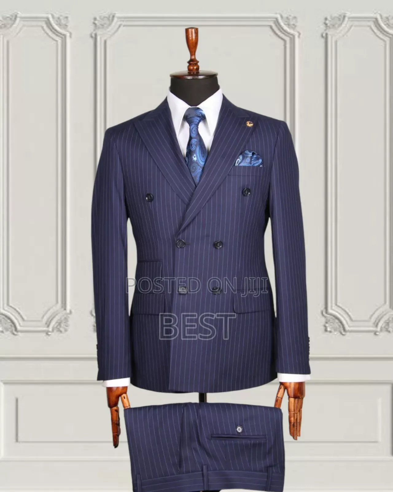 Marco Lorenzo Double Breasted Check Suit