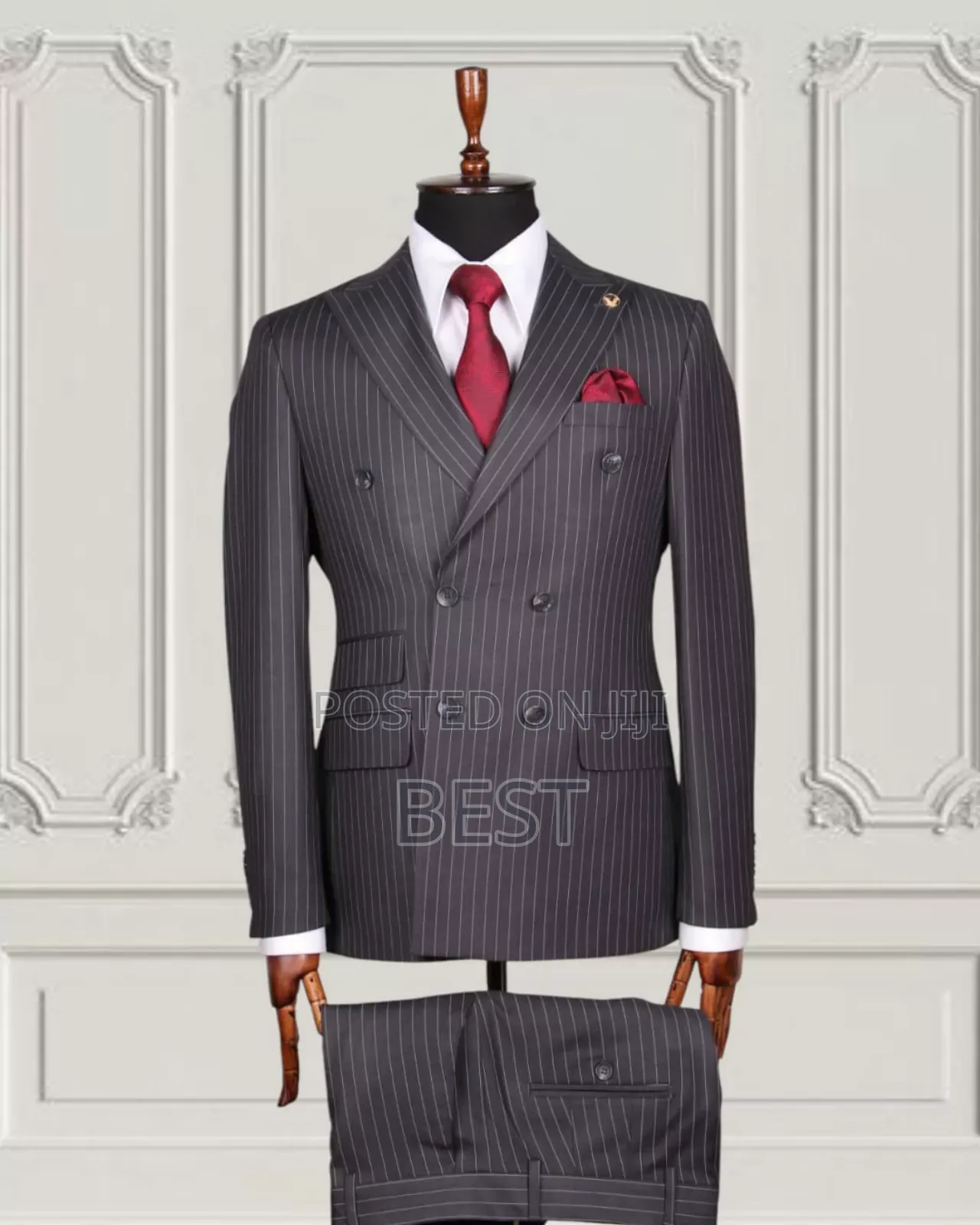 Marco Lorenzo Double Breasted Check Suit