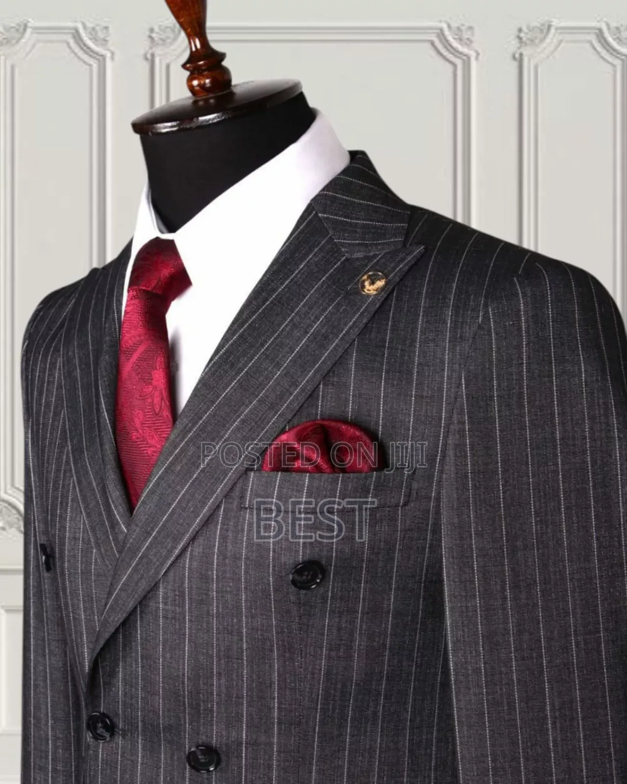 Marco Lorenzo Double Breasted Check Suit