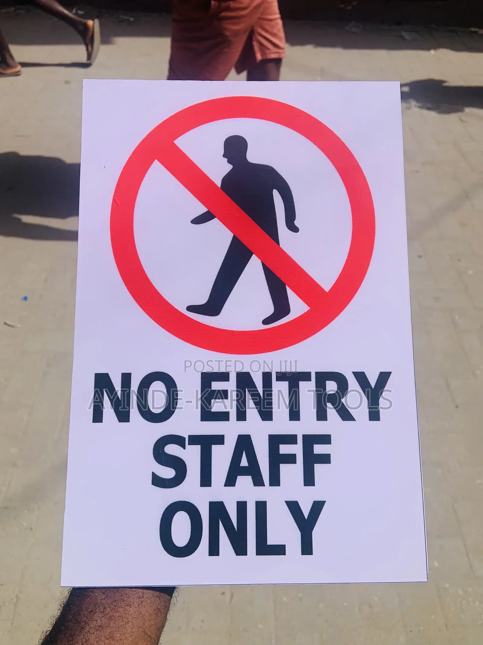 No Entry Staff Only Signs