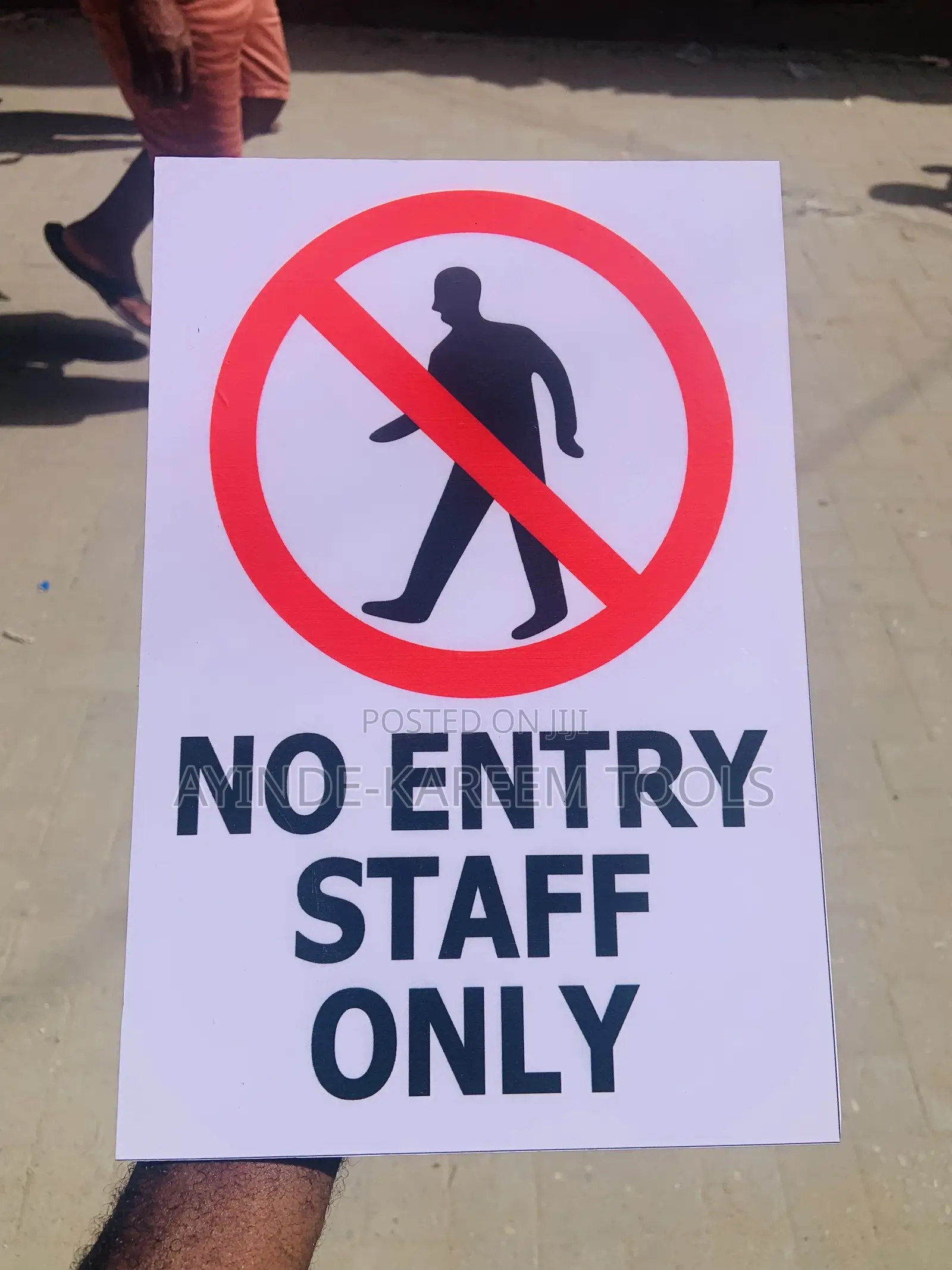 No Entry Staff Only Signs