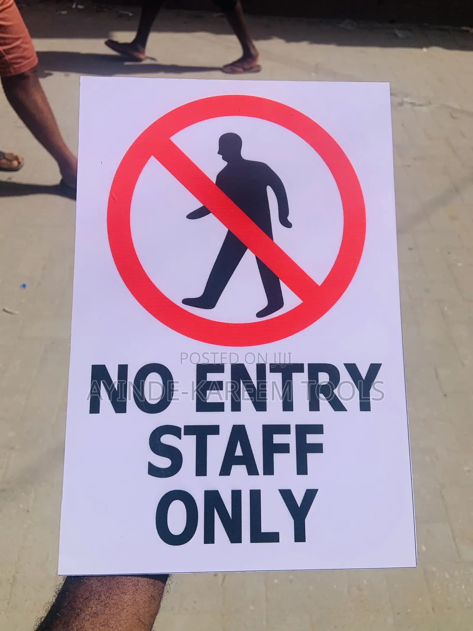 No Entry Staff Only Signs