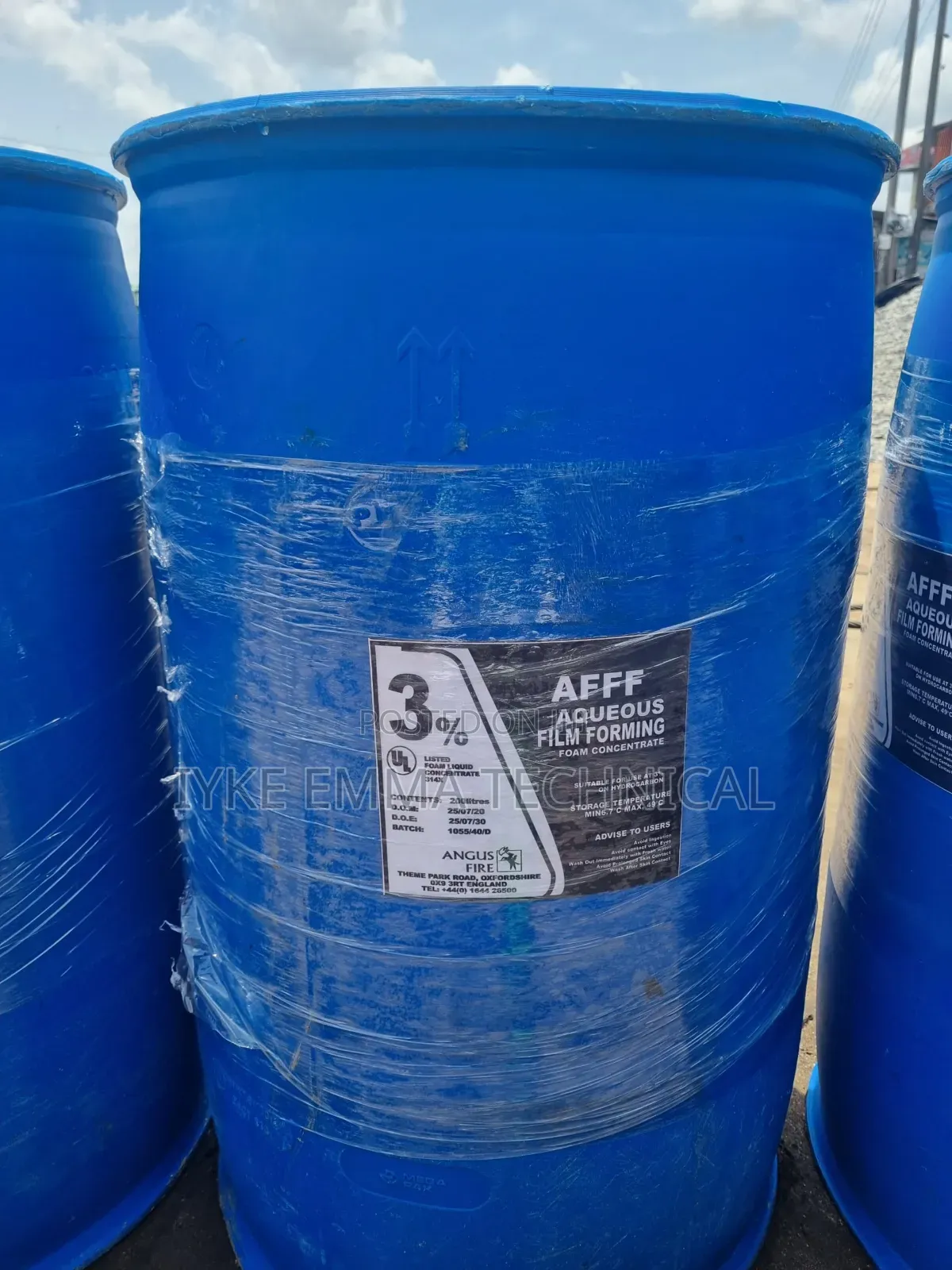 Aqueous Film Forming Foam (Afff)
Concentrate 200ltrs