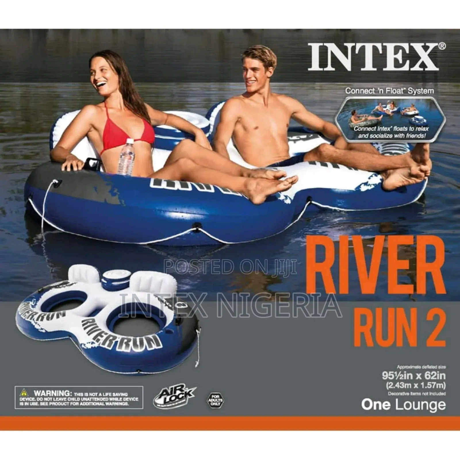 Intex Inflatable River Run 2 Swim Float