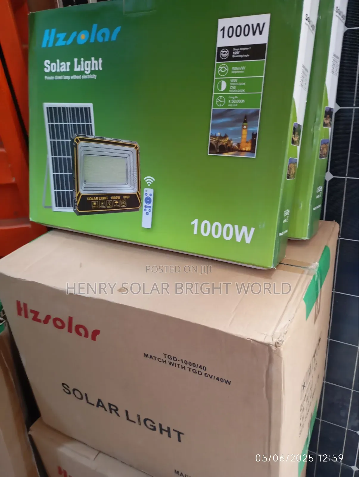 Hzolar 1000w Solar Flood Lights