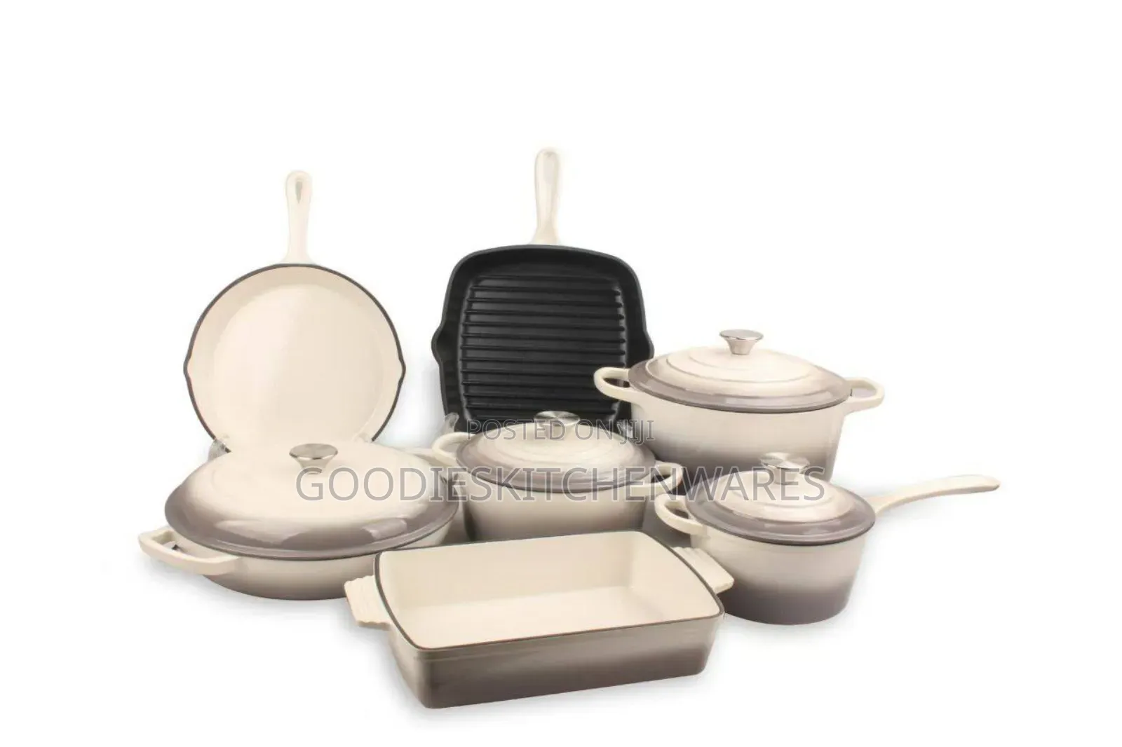 7 PCS Cast Iron Pot