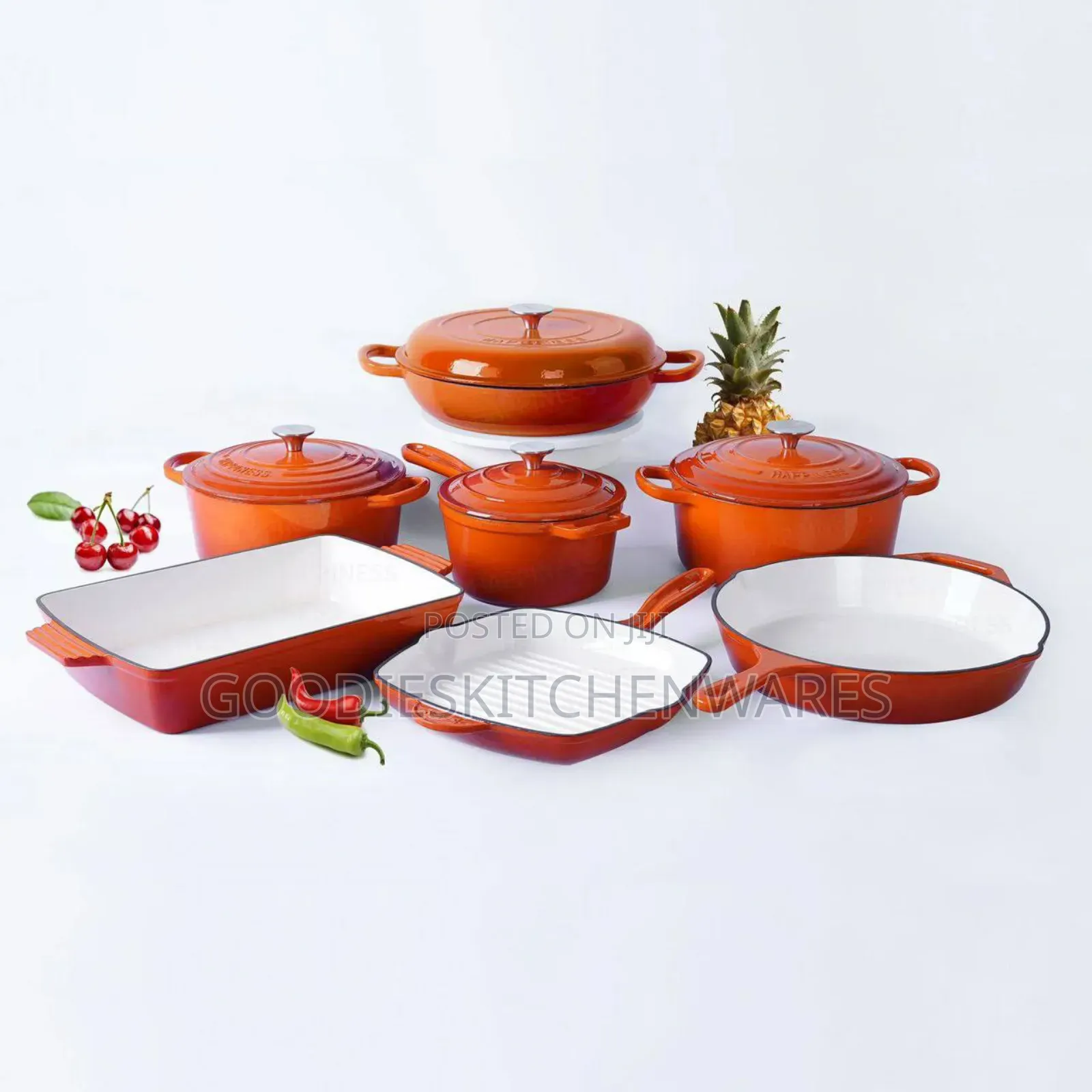 7 PCS Cast Iron Pot