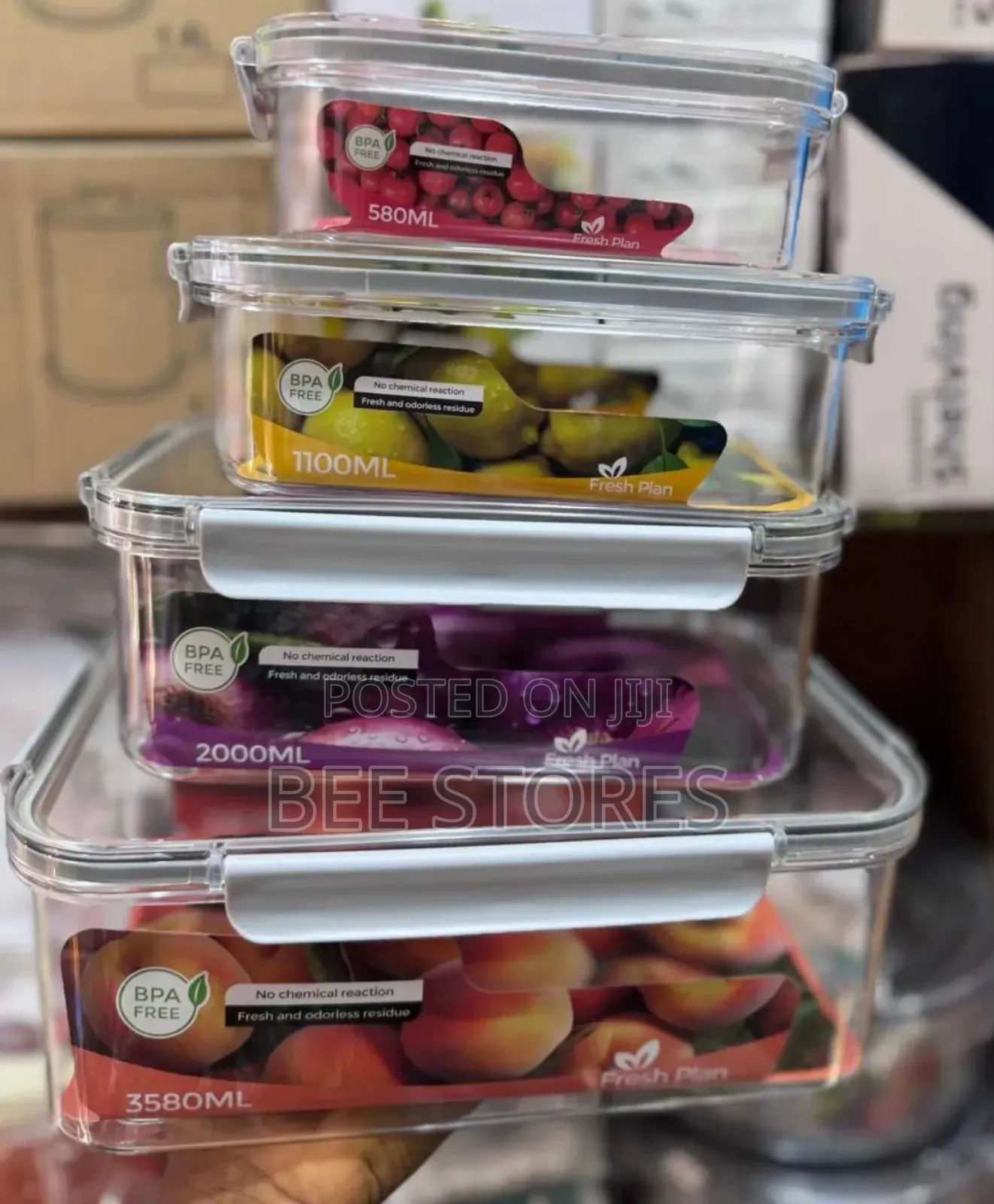 4 In1 Acrylic Storage Bowl Container
