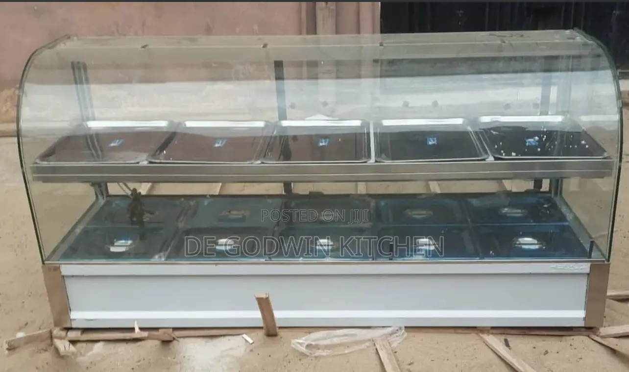 Curved Glass Food Warmer