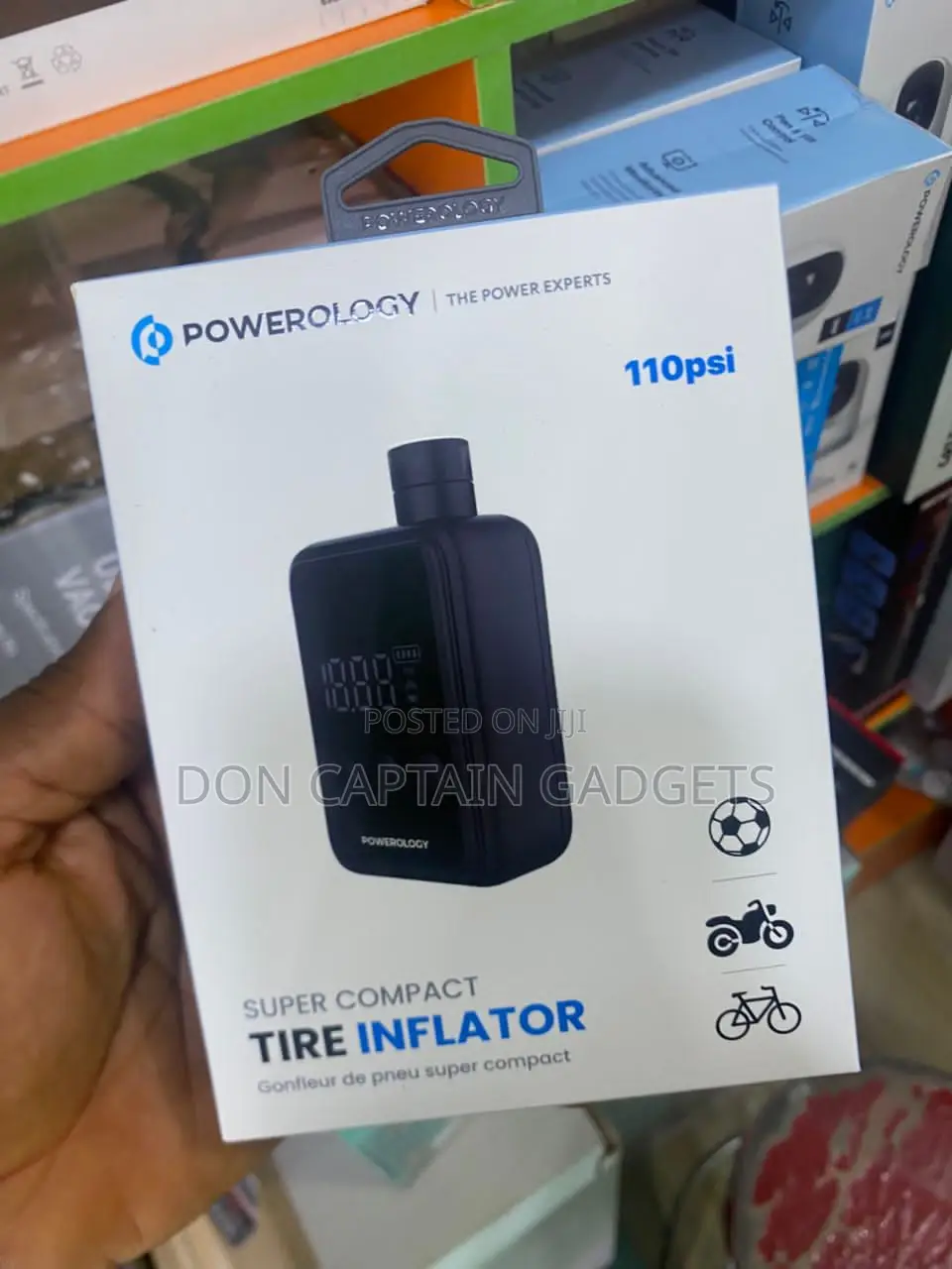 Powerology Bicycle Tire Inflator Pump
