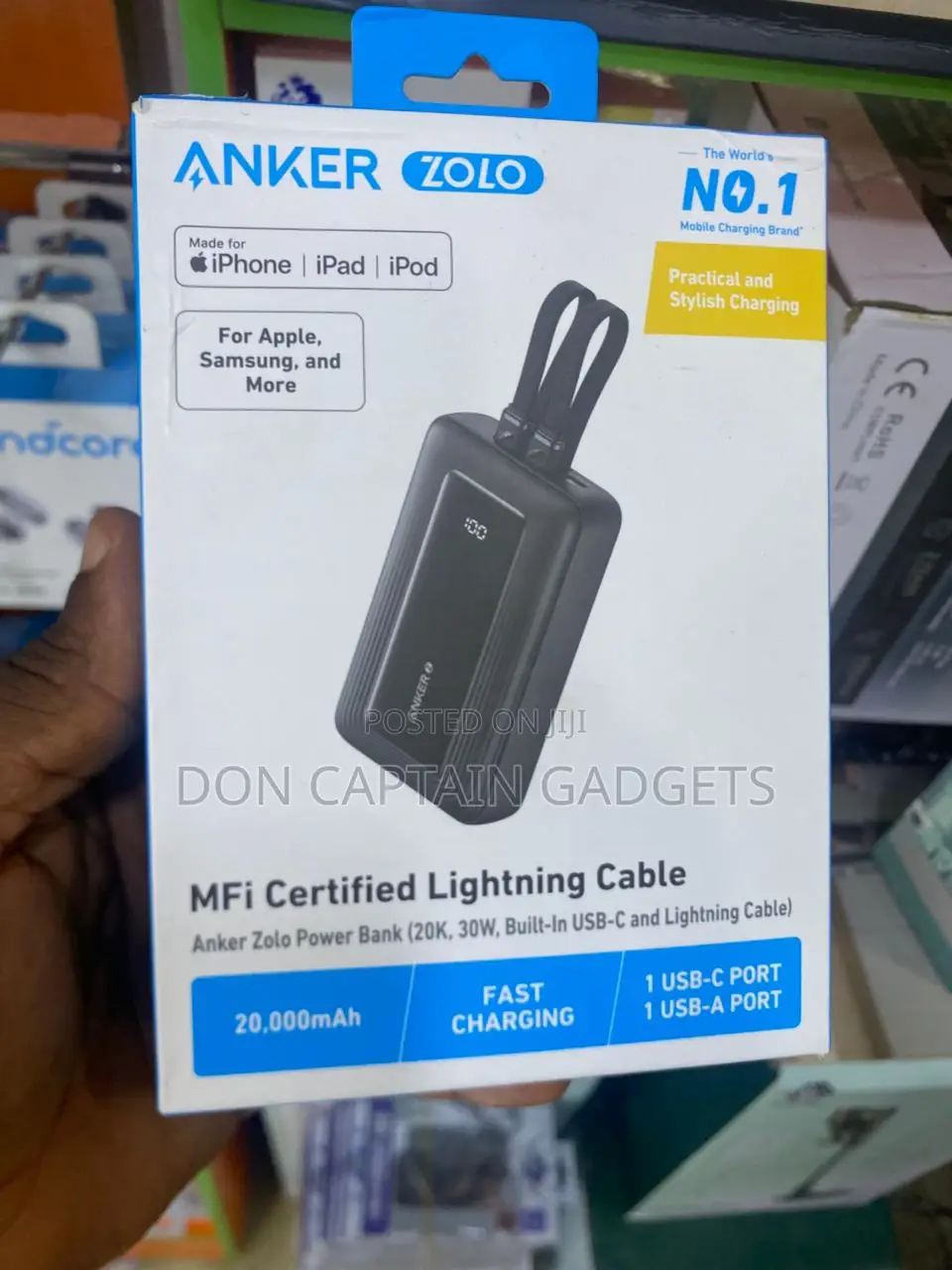 Anker Zolo Power Bank 30w 20000mah
