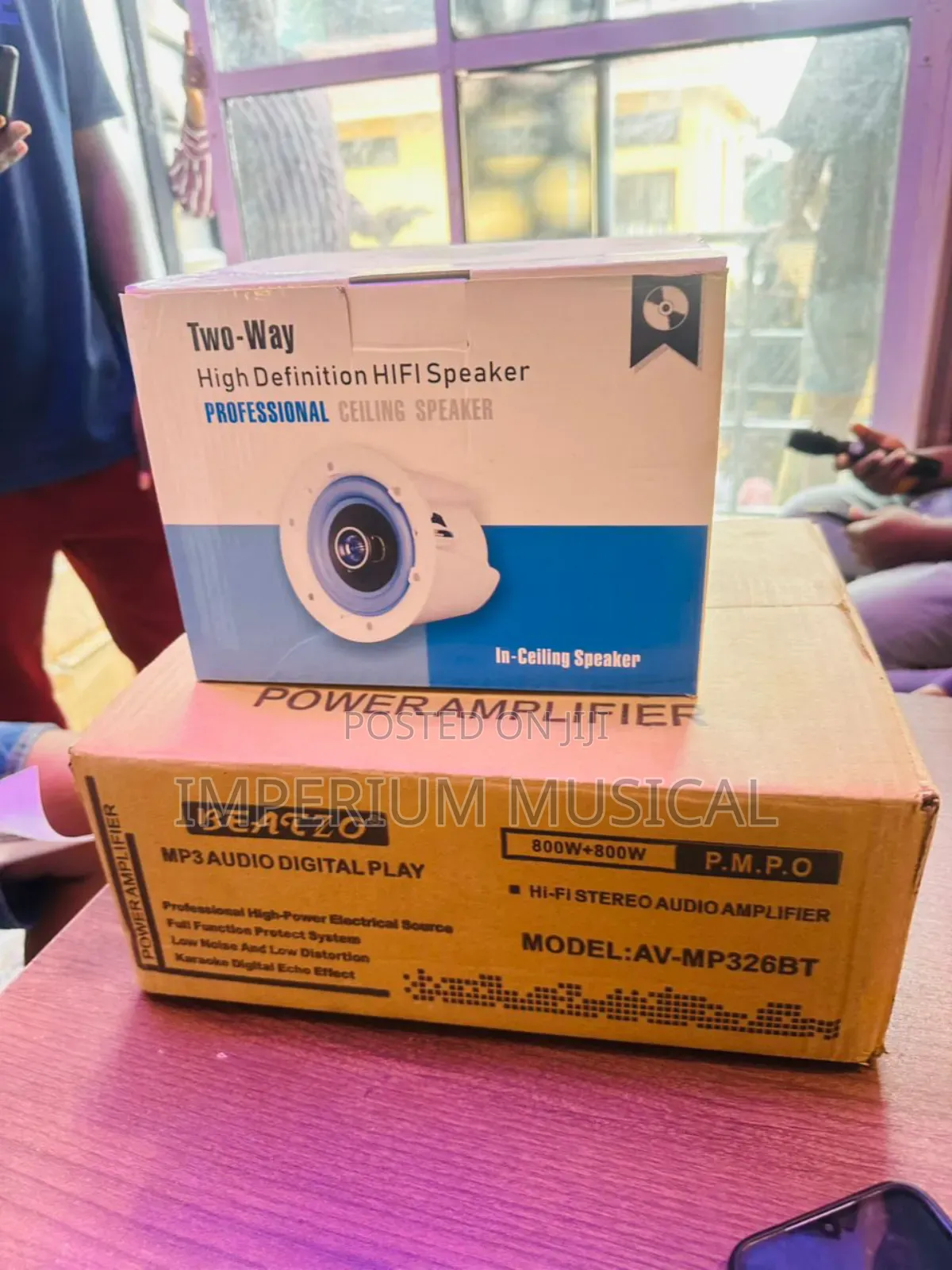 Boss Ceiling Speaker And Bestzo Amplifier
