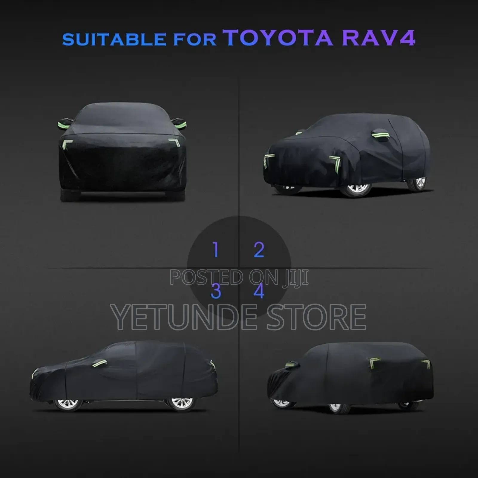 Car Cover Custom Fit for Toyota Rav4 1996-2025,6 Layers