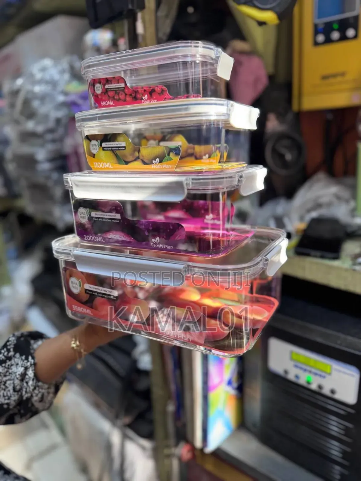 4 in 1 Food Storage Container Set, Fridge Organiser Set
