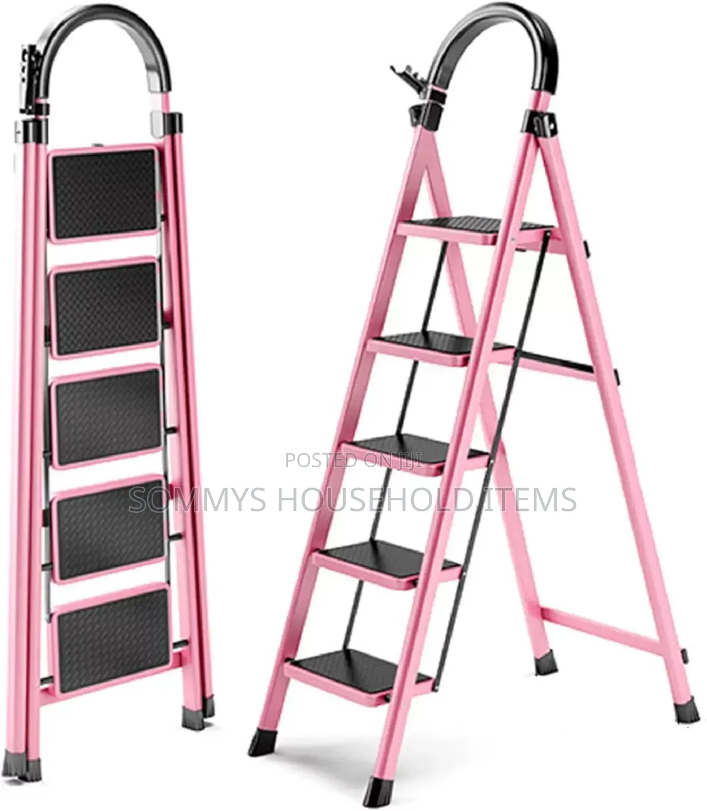 Pink 5 Steps Ladder