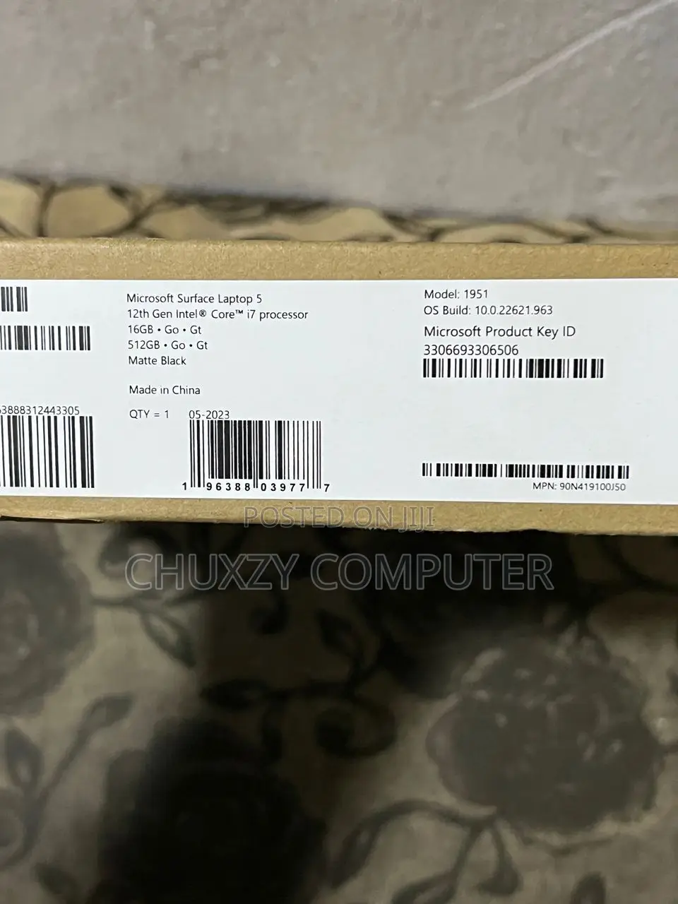 New Laptop Microsoft Surface Laptop 6 16GB Intel Core Ultra 5 SSD 512GB